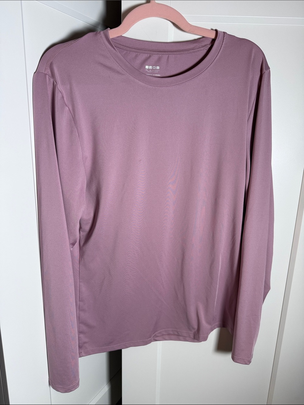 Women’s Long Sleeve Crew Quick-Dry Breathable Workout Shirt UPF 50 - Dusty Mauve